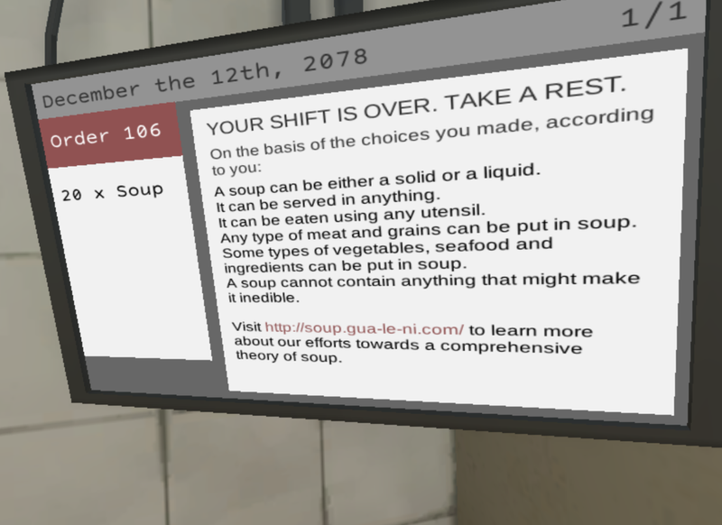 Illustration for article titled A Game About Deciding What Is (And Is Not) Soup